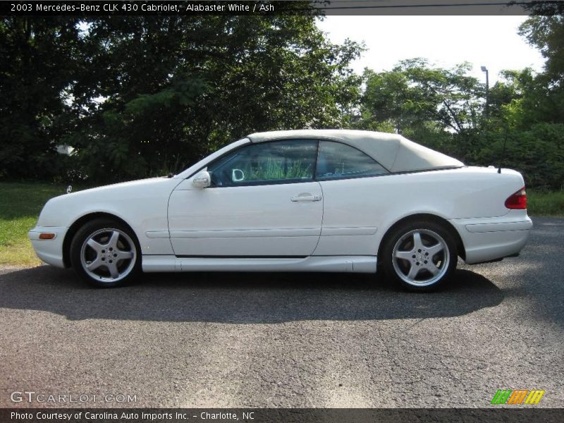 Alabaster White / Ash 2003 Mercedes-Benz CLK 430 Cabriolet