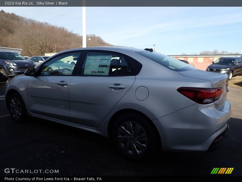 Silky Silver / Black 2020 Kia Rio LX