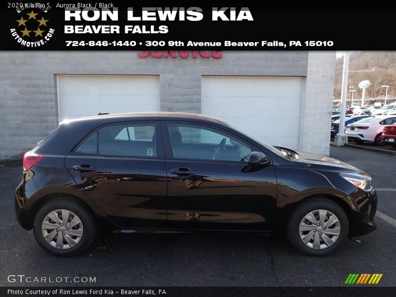 Aurora Black / Black 2020 Kia Rio S