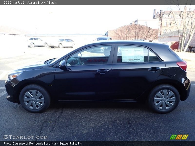 Aurora Black / Black 2020 Kia Rio S