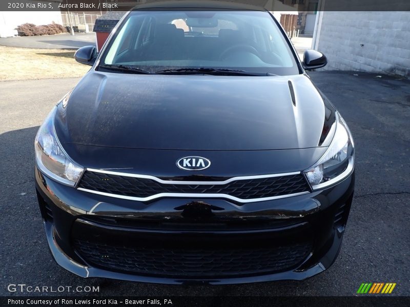 Aurora Black / Black 2020 Kia Rio S