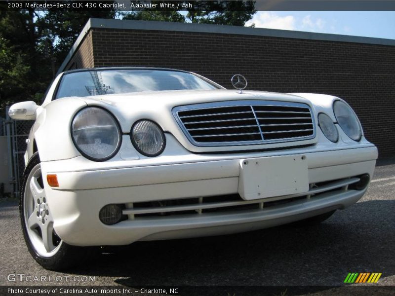 Alabaster White / Ash 2003 Mercedes-Benz CLK 430 Cabriolet