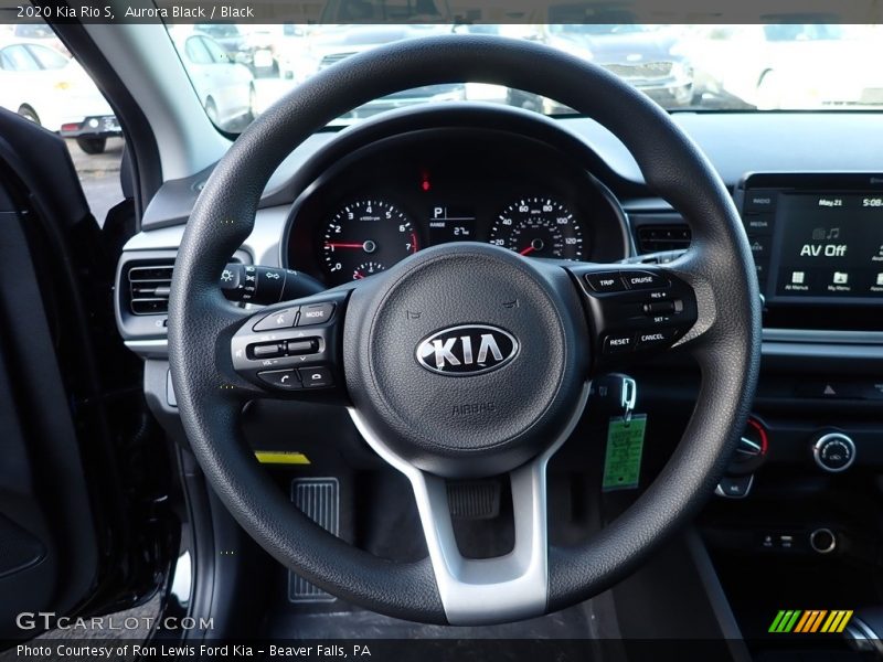 Aurora Black / Black 2020 Kia Rio S