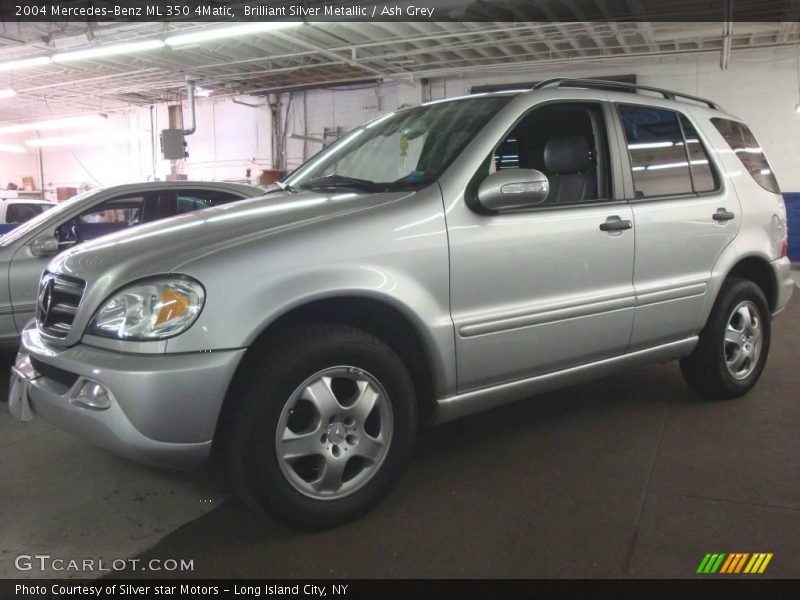 Brilliant Silver Metallic / Ash Grey 2004 Mercedes-Benz ML 350 4Matic