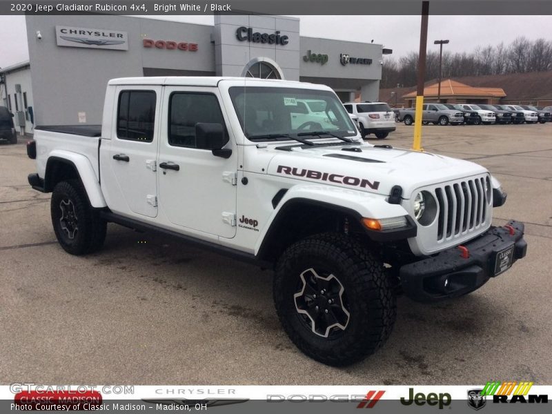Bright White / Black 2020 Jeep Gladiator Rubicon 4x4