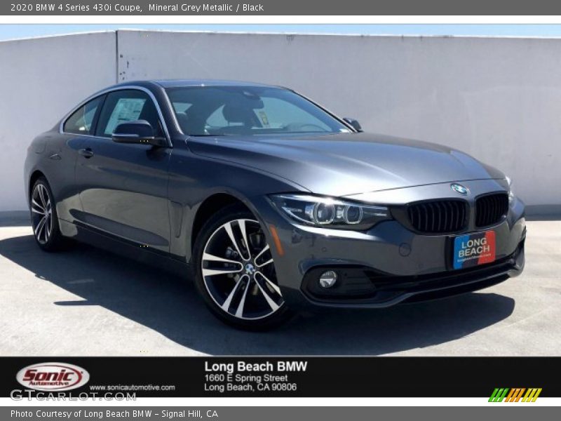 Mineral Grey Metallic / Black 2020 BMW 4 Series 430i Coupe