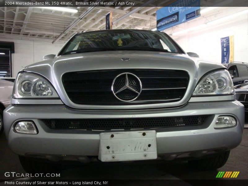 Brilliant Silver Metallic / Ash Grey 2004 Mercedes-Benz ML 350 4Matic