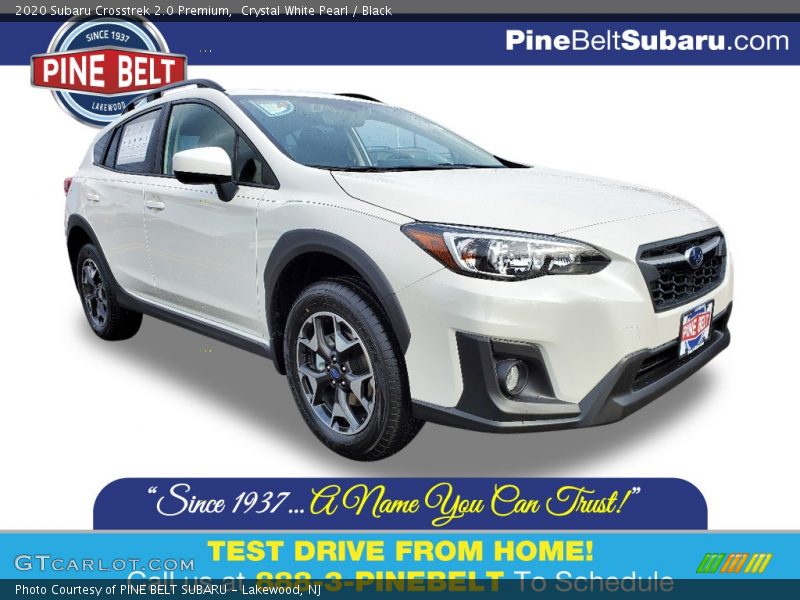 Crystal White Pearl / Black 2020 Subaru Crosstrek 2.0 Premium