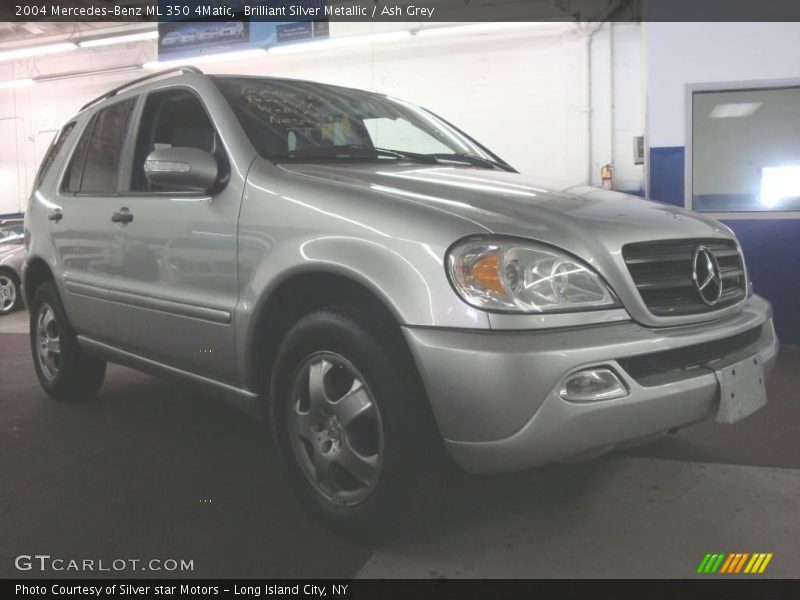 Brilliant Silver Metallic / Ash Grey 2004 Mercedes-Benz ML 350 4Matic