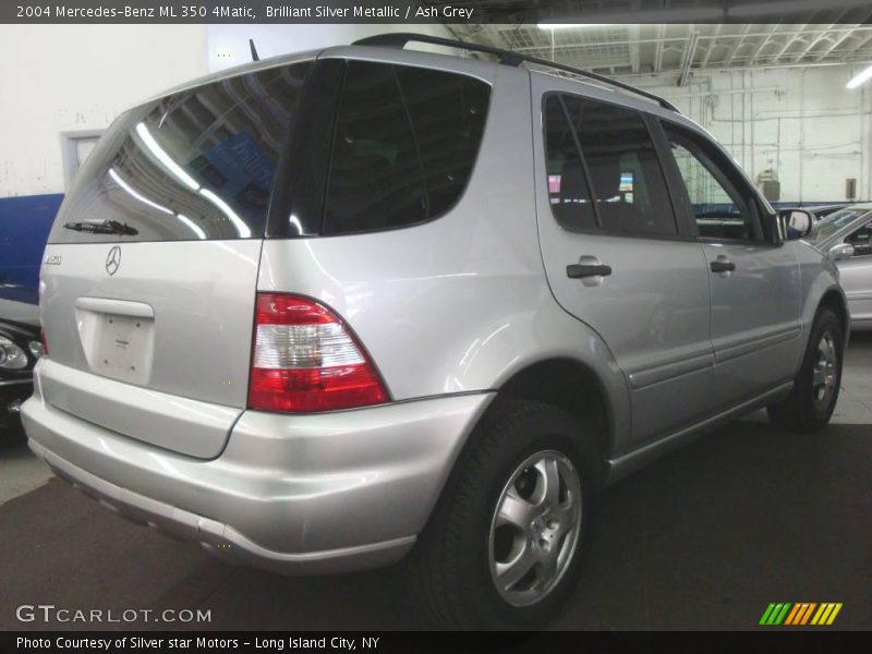 Brilliant Silver Metallic / Ash Grey 2004 Mercedes-Benz ML 350 4Matic