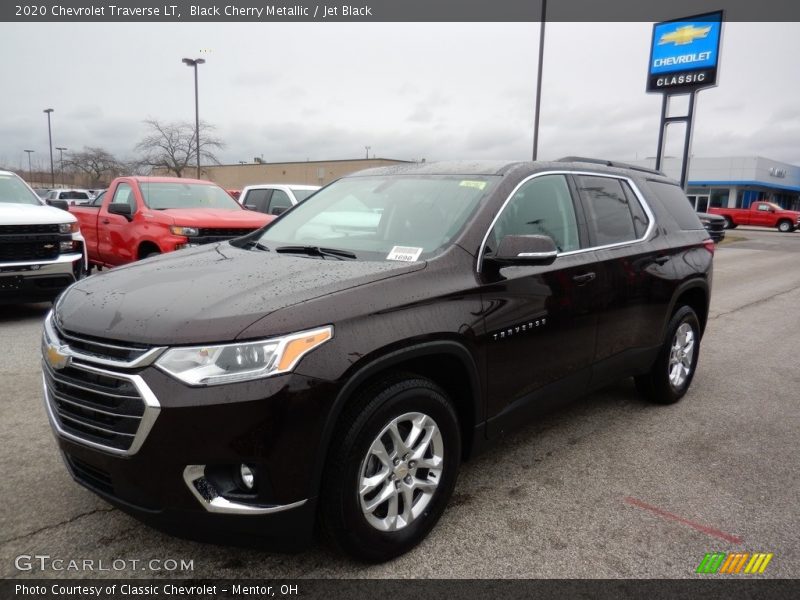 Black Cherry Metallic / Jet Black 2020 Chevrolet Traverse LT