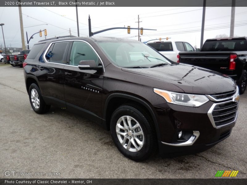 Black Cherry Metallic / Jet Black 2020 Chevrolet Traverse LT