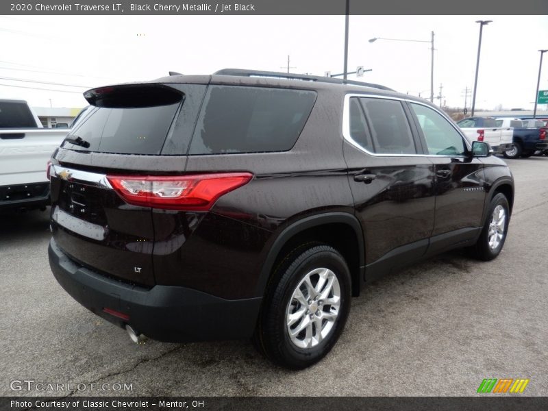 Black Cherry Metallic / Jet Black 2020 Chevrolet Traverse LT