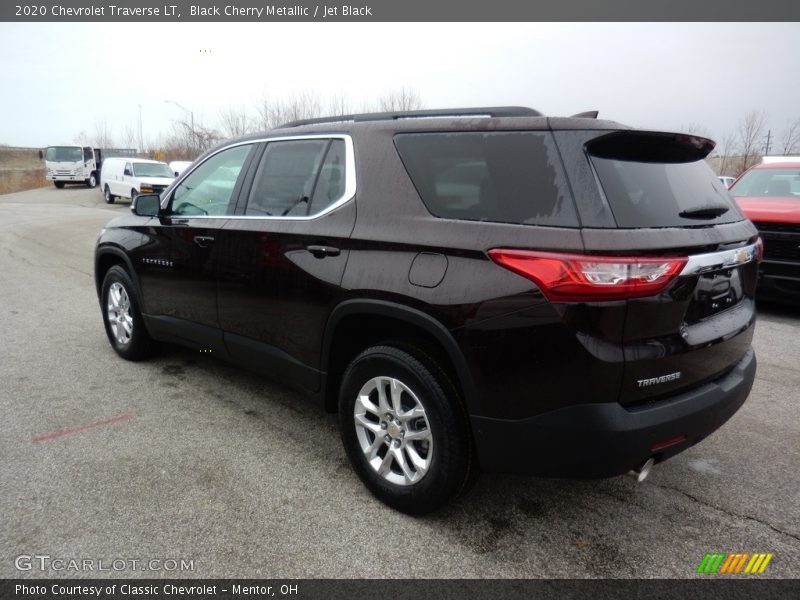 Black Cherry Metallic / Jet Black 2020 Chevrolet Traverse LT