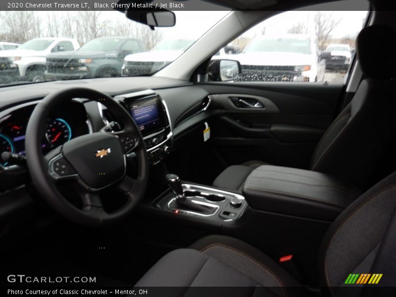 Black Cherry Metallic / Jet Black 2020 Chevrolet Traverse LT