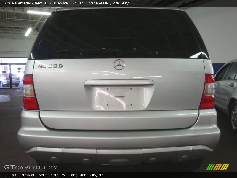 Brilliant Silver Metallic / Ash Grey 2004 Mercedes-Benz ML 350 4Matic