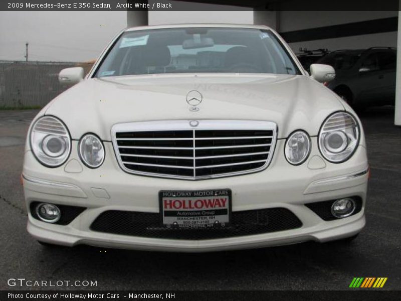 Arctic White / Black 2009 Mercedes-Benz E 350 Sedan