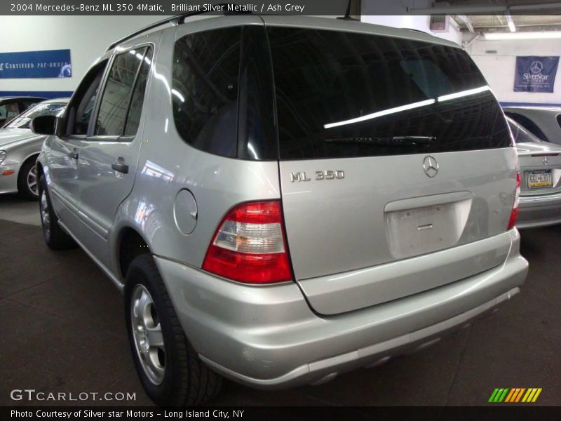 Brilliant Silver Metallic / Ash Grey 2004 Mercedes-Benz ML 350 4Matic