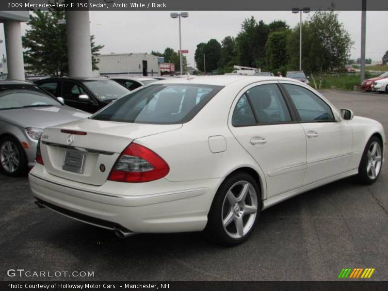 Arctic White / Black 2009 Mercedes-Benz E 350 Sedan