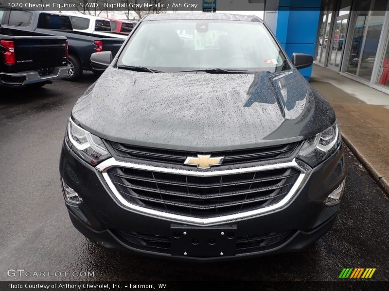 Nightfall Gray Metallic / Ash Gray 2020 Chevrolet Equinox LS AWD