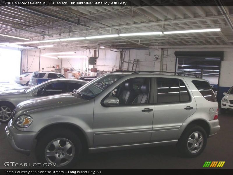 Brilliant Silver Metallic / Ash Grey 2004 Mercedes-Benz ML 350 4Matic