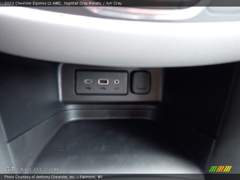 Nightfall Gray Metallic / Ash Gray 2020 Chevrolet Equinox LS AWD