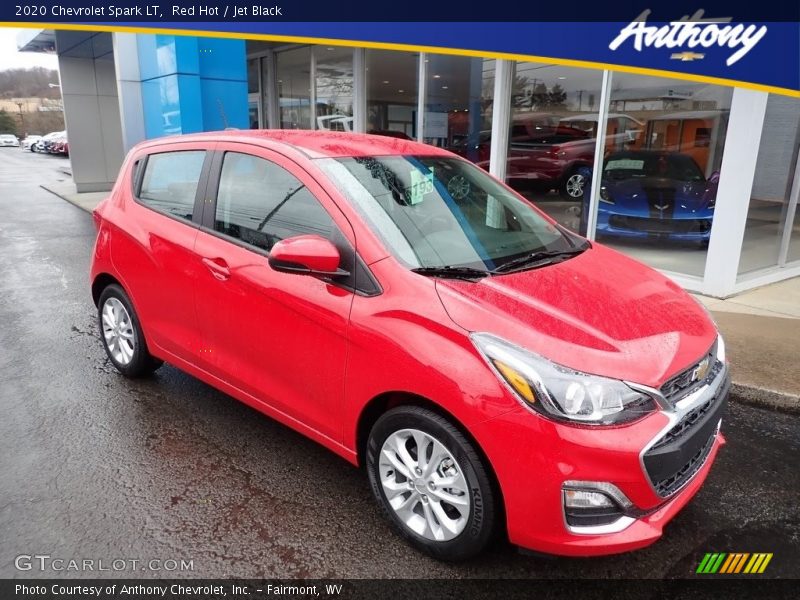Red Hot / Jet Black 2020 Chevrolet Spark LT