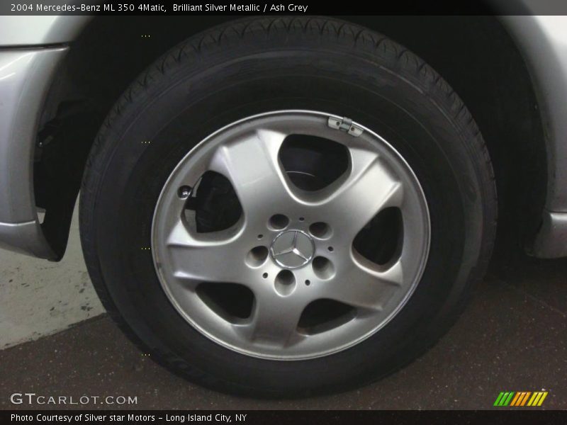 Brilliant Silver Metallic / Ash Grey 2004 Mercedes-Benz ML 350 4Matic