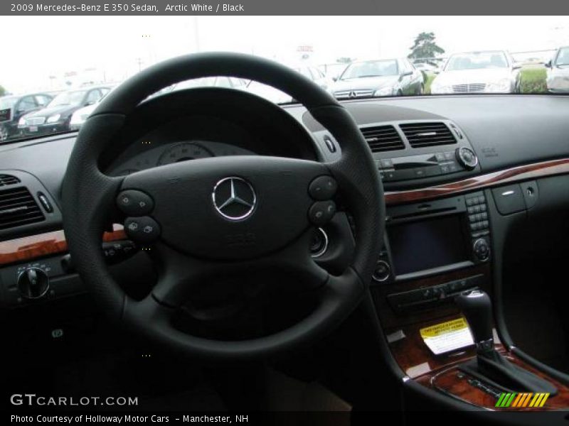 Arctic White / Black 2009 Mercedes-Benz E 350 Sedan