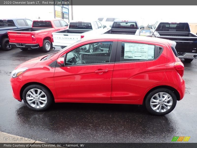 Red Hot / Jet Black 2020 Chevrolet Spark LT