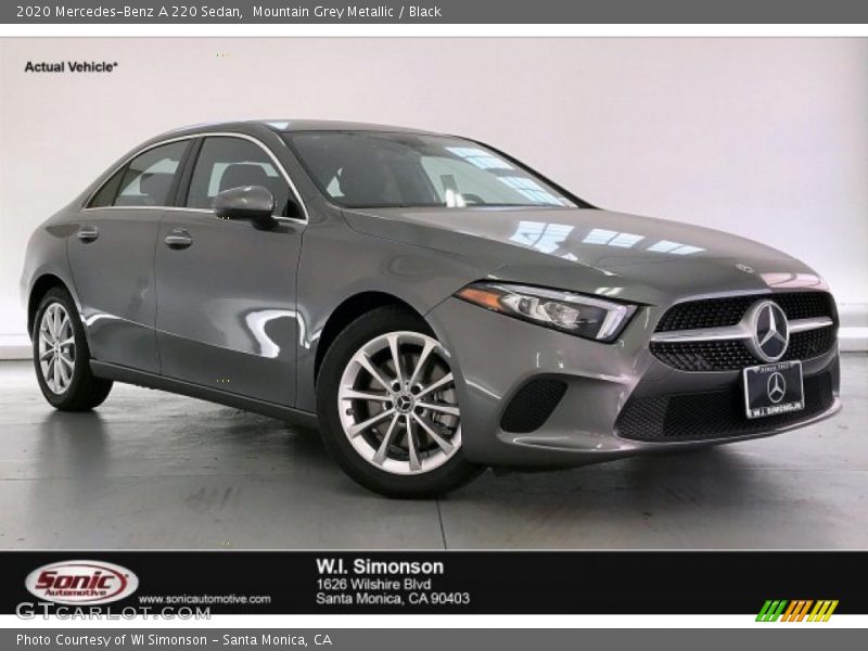 Mountain Grey Metallic / Black 2020 Mercedes-Benz A 220 Sedan