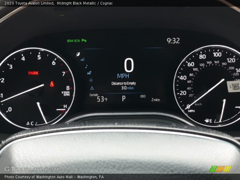  2020 Avalon Limited Limited Gauges