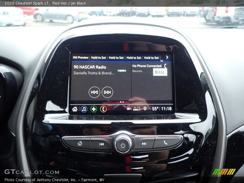 Red Hot / Jet Black 2020 Chevrolet Spark LT