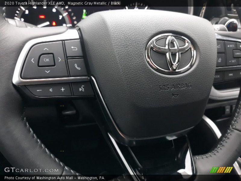 Magnetic Gray Metallic / Black 2020 Toyota Highlander XLE AWD