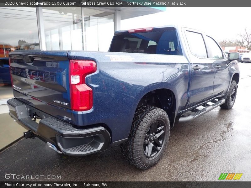 Northsky Blue Metallic / Jet Black 2020 Chevrolet Silverado 1500 Custom Trail Boss Crew Cab 4x4