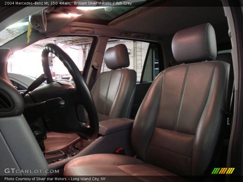Brilliant Silver Metallic / Ash Grey 2004 Mercedes-Benz ML 350 4Matic