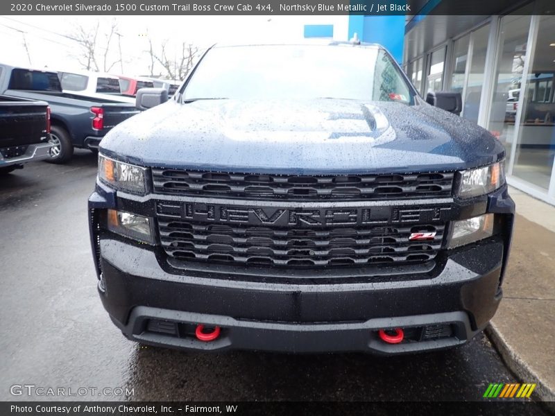 Northsky Blue Metallic / Jet Black 2020 Chevrolet Silverado 1500 Custom Trail Boss Crew Cab 4x4