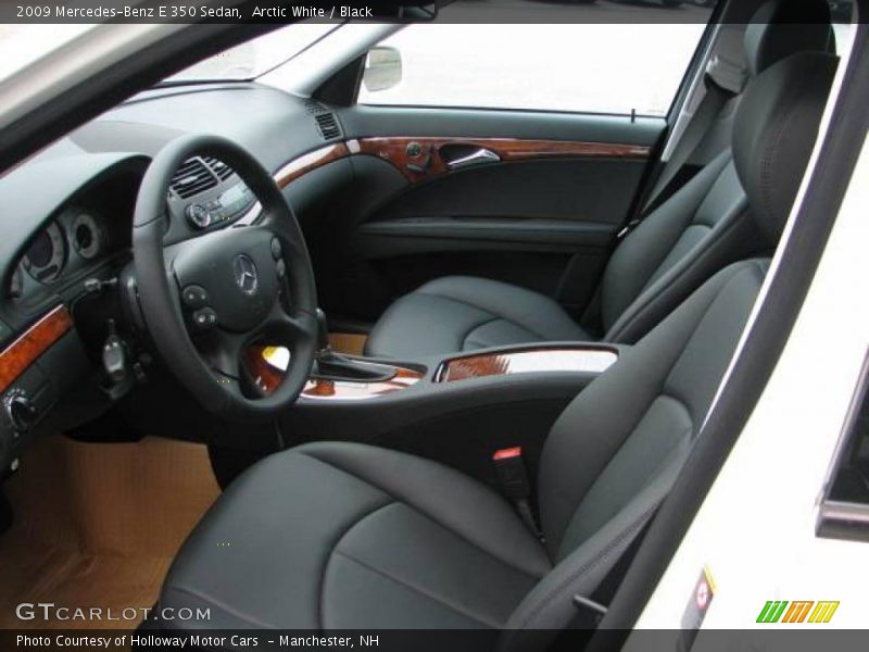 Arctic White / Black 2009 Mercedes-Benz E 350 Sedan