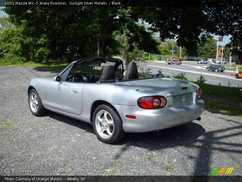 Sunlight Silver Metallic / Black 2001 Mazda MX-5 Miata Roadster