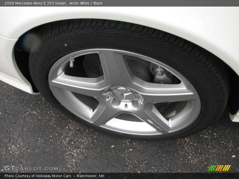 Arctic White / Black 2009 Mercedes-Benz E 350 Sedan