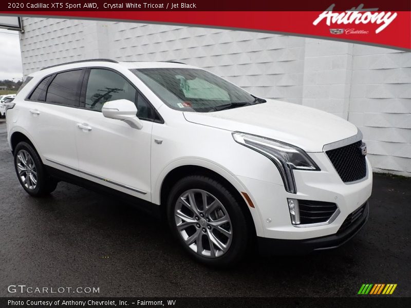 Crystal White Tricoat / Jet Black 2020 Cadillac XT5 Sport AWD