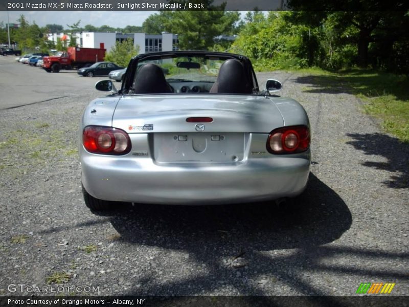 Sunlight Silver Metallic / Black 2001 Mazda MX-5 Miata Roadster