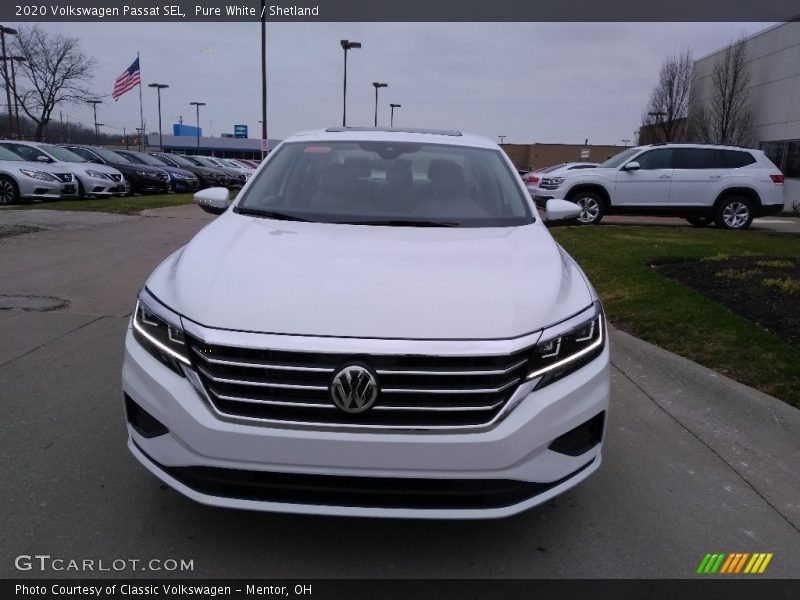 Pure White / Shetland 2020 Volkswagen Passat SEL