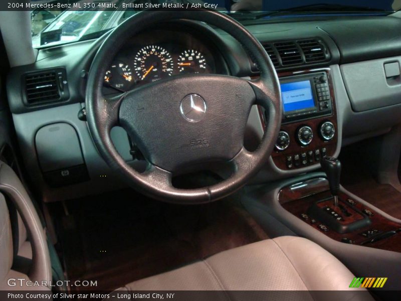 Brilliant Silver Metallic / Ash Grey 2004 Mercedes-Benz ML 350 4Matic