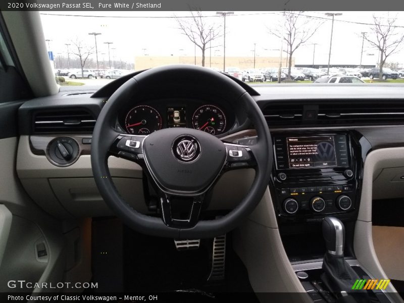 Pure White / Shetland 2020 Volkswagen Passat SEL