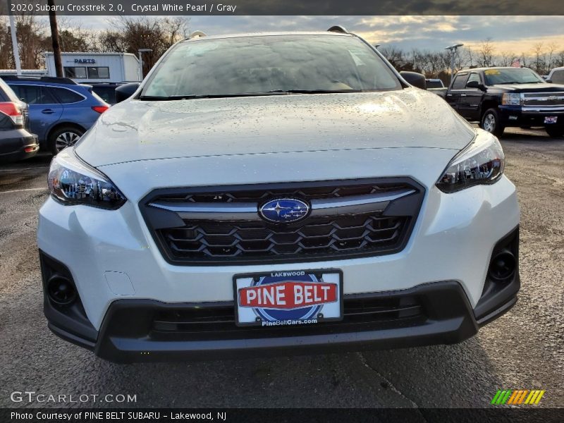Crystal White Pearl / Gray 2020 Subaru Crosstrek 2.0