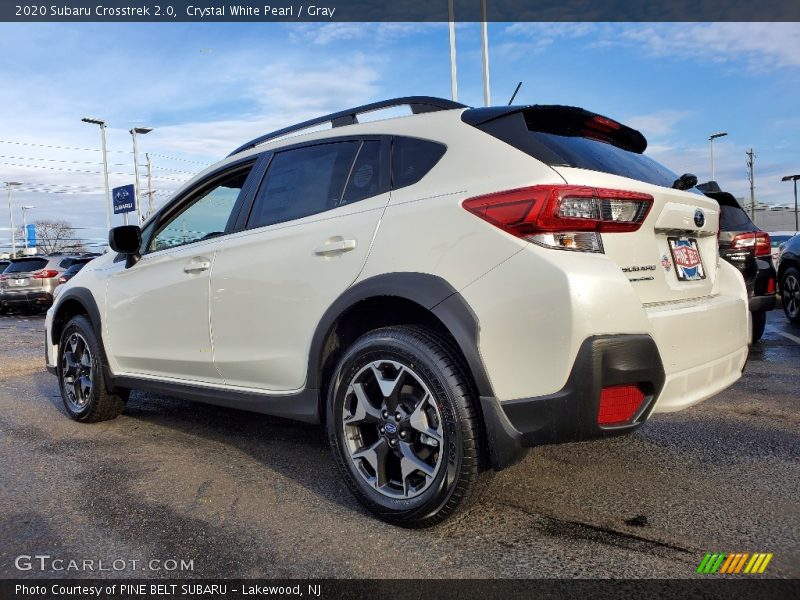Crystal White Pearl / Gray 2020 Subaru Crosstrek 2.0