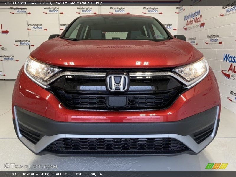 Radiant Red Metallic / Gray 2020 Honda CR-V LX AWD