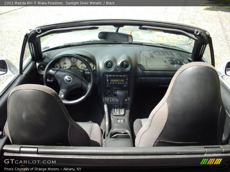 Sunlight Silver Metallic / Black 2001 Mazda MX-5 Miata Roadster