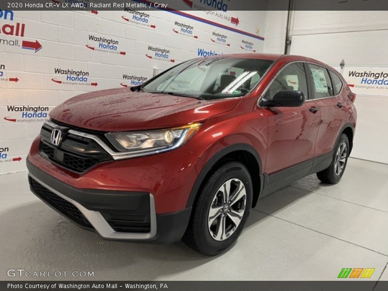 Radiant Red Metallic / Gray 2020 Honda CR-V LX AWD